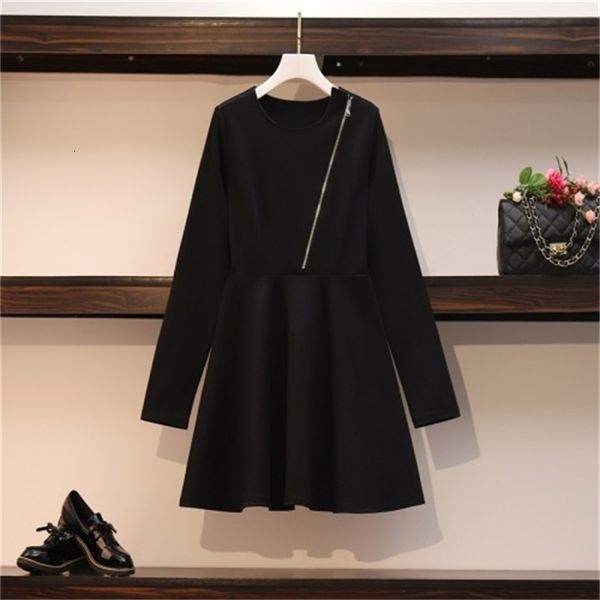 

black woman's knitted spring waist women's dress t99028 gna5, Black;gray