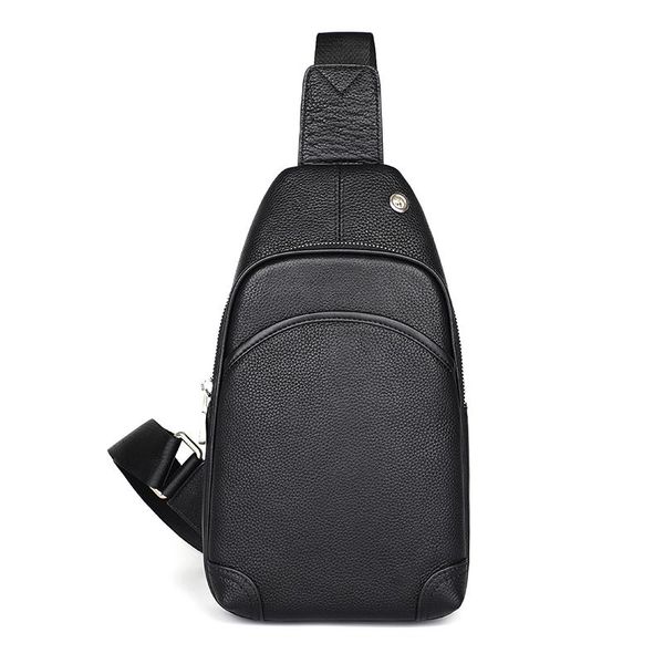 Çapraz Vücut J.M.D erkek Göğüs Çantası Hakiki Deri Crossbody 2021 Erkekler için Siyah Sling Omuz 4027A / 4027C