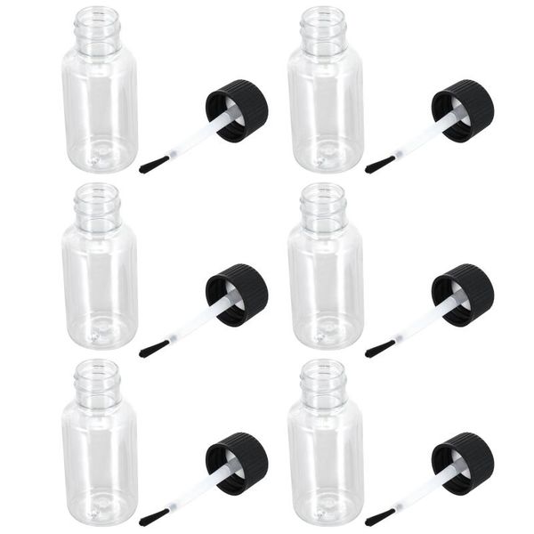 

storage bottles & jars 6pcs 20ml nail polish dispensers bottle empty refillable