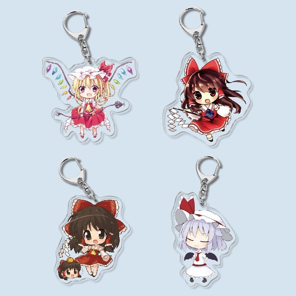 

cartoon girl keychain women acrylic cute funny anime for kids key rings pendants keyring man llavero key chains jewelry breloks, Slivery;golden