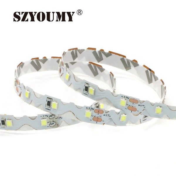 

strips szyoumy 500m/ lot s shape led strip light tape smd 2835 dc12v 60leds/m non-waterproof flexible ribbon