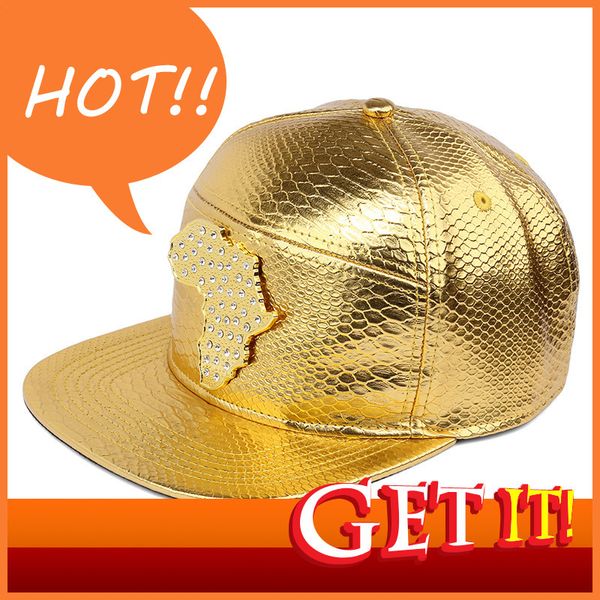 

cap for hat men woman baseball capsmap pu leather tide hip hop flat brim, Blue;gray