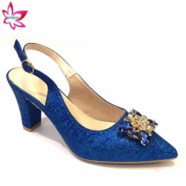 

dress shoes 2021 design italian women decorate with rhinestone nigerian pointed toe for party, Black