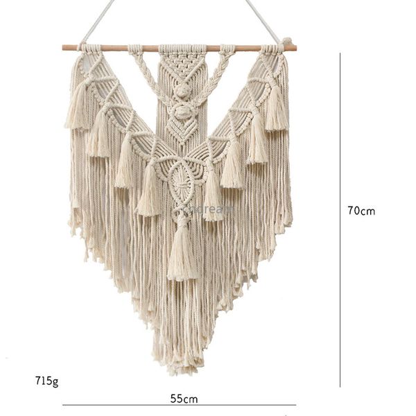 

Bohemia Tassel Tapestry Home Decor Wall Hang Simple Hand Made Weave Holiday Event Party Decorations
