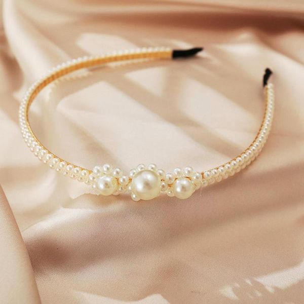 

hair accessories elegant full pearl hairband, cute headband hoops fashion holder band,female head ornament k9i1, Slivery;white