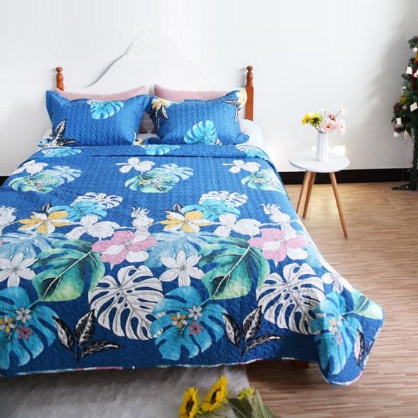 

comforters & sets floral printed summer quit bedspread breathable bedding duvet quilted blanket european coverlet cubrecam bed cover colcha