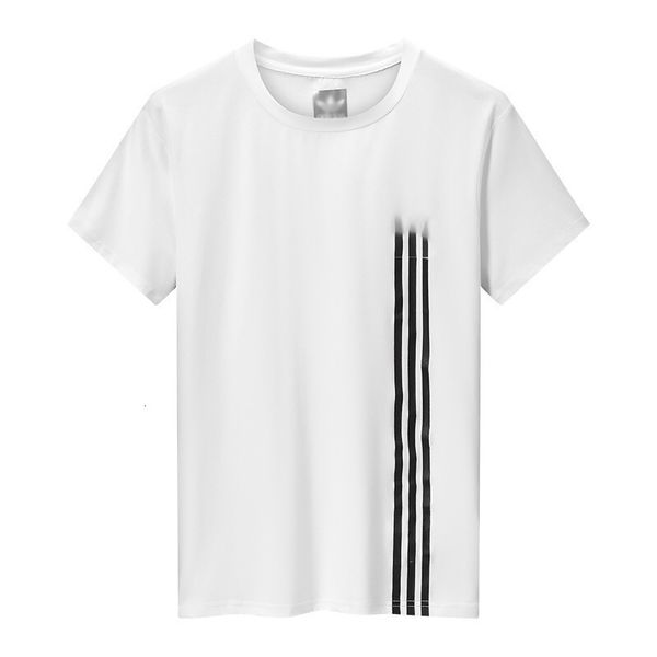 

ummer casual new fashion men's short sleeve t-shirt cotton round neck slim clean goods, White;black