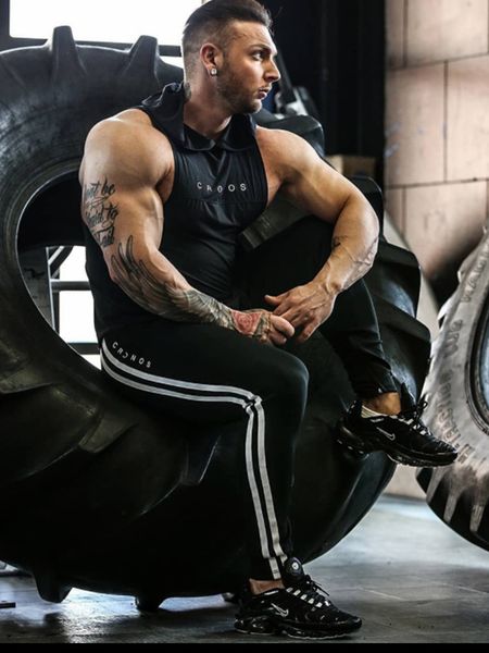 

autumn 2021 new mens sweatpants gyms fitness workout solid trousers male casual fashion pencil pants joggers sportswear fzai, Black