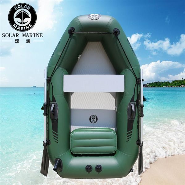 

rafts/inflatable boats solarmarine singal 1 person fishing inflatable boat ce certificate 175 cm pvc with air deck bottom folding kayak