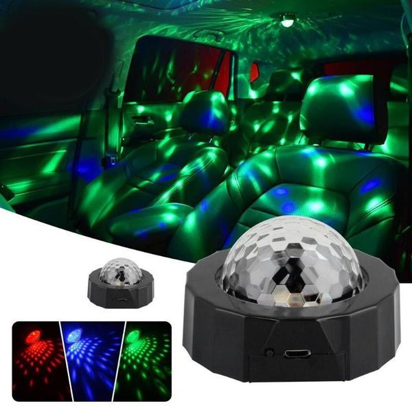 

usb decorative lights auto atmosphere car led mini projector starry night