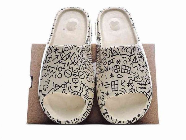 

fashion brand slippers for men super great quality indoor outdoor basketball football soccer sneakers sports sandal gift birthday summer par, Black