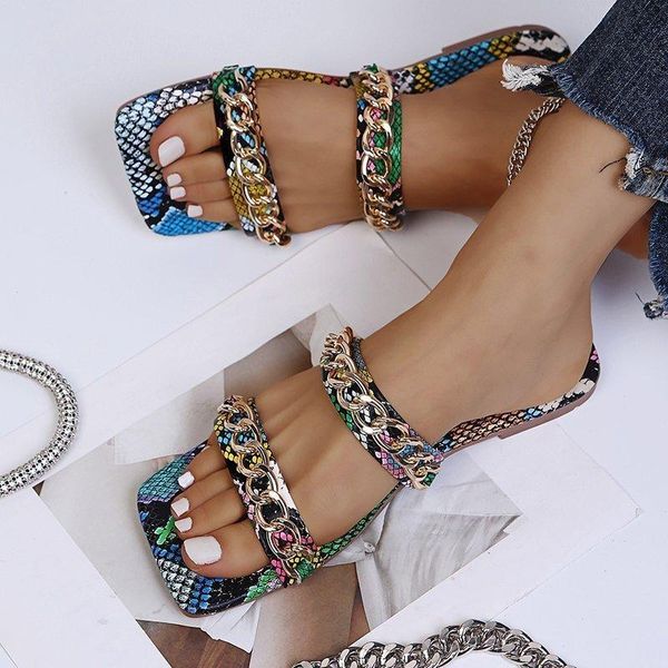 

slippers big size women shoes for home female flats rubber ladies flip flop serpentine slides summer footwear, Black