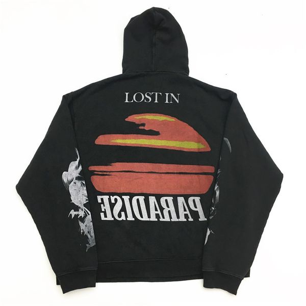 

2021 new lost in paradise hoodie hoody men women fire clouds sunset vintage pullover askyurself sweatshirts 2264, Black