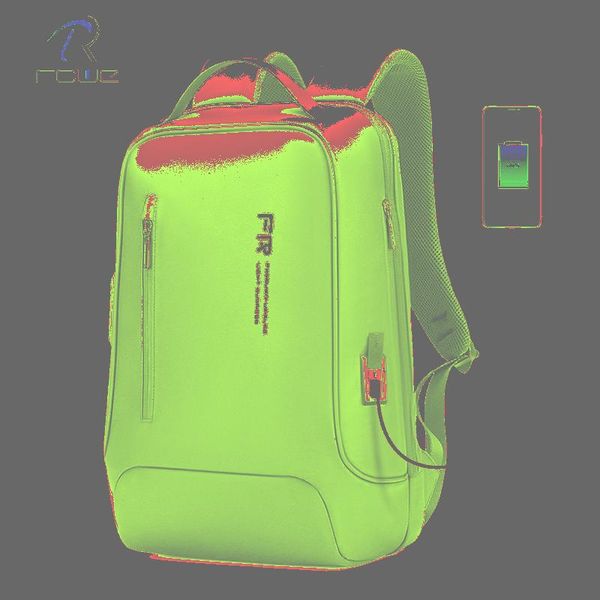 

backpack rowe ultra thin 15.6 inch laplarge capacity usb charging men business travel waterproof anti theft backbag