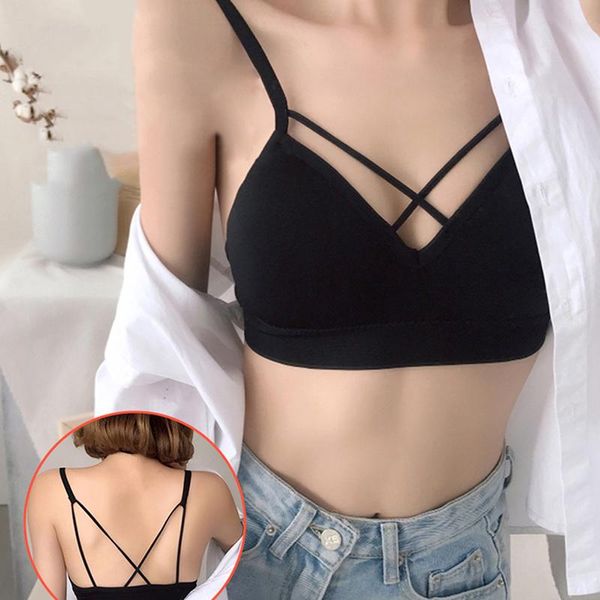 

women bra seamless deep v lace bra wireless thin underwear lingerie soft bras for women underwear feminina, Red;black