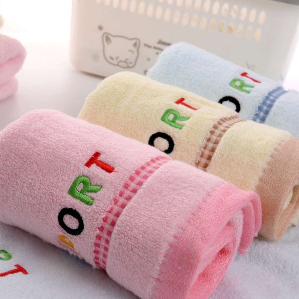 

cotton plain towel face embroidered thickened labor protection gift words
