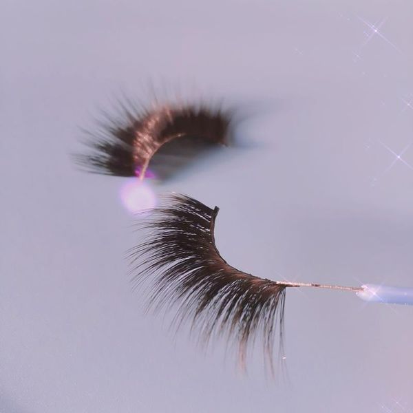 

false eyelashes reusable and 6d faux mink eye lash packaging box