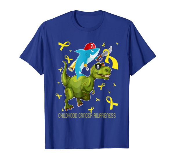

funny childhood cancer t shirt shark dinosaur dad mom kids, White;black