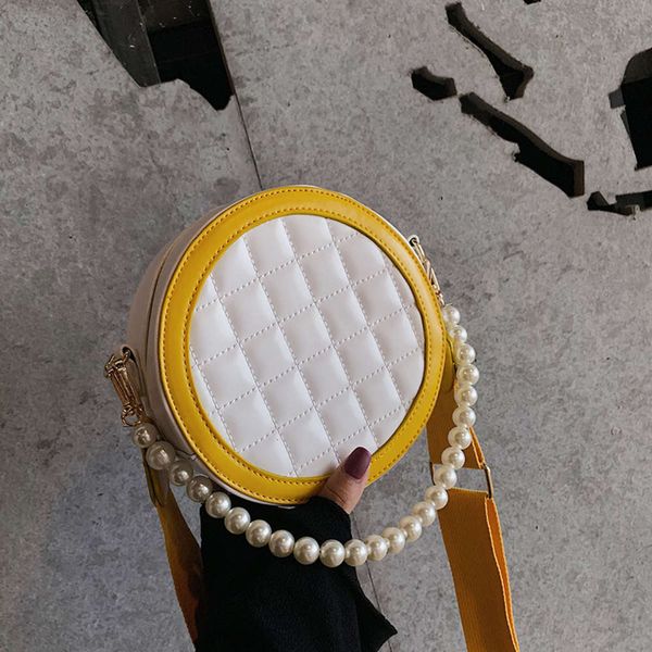 

hbp fashion ins fairy 2021 new foreign style lingge small round pearl chain single shoulder messenger bag