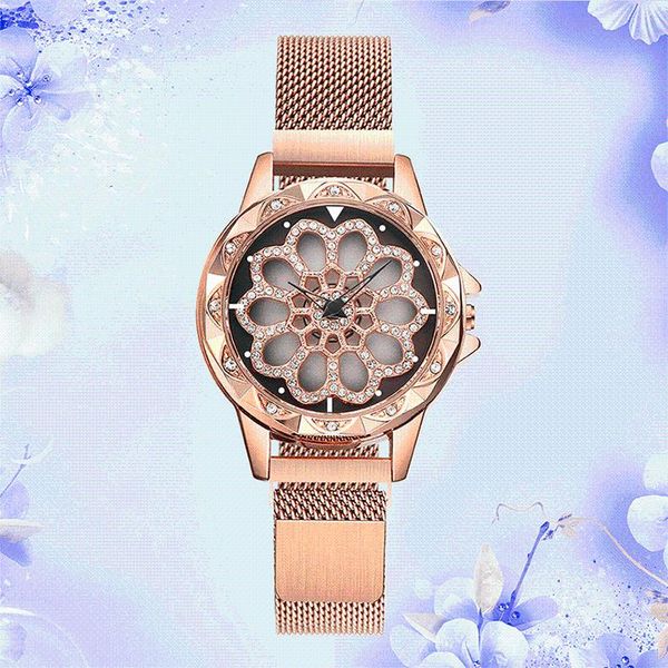 

wristwatches luxury women watches 2021 ladies watch starry sky magnetic waterproof female wristwatch luminous relogio feminino, Slivery;brown