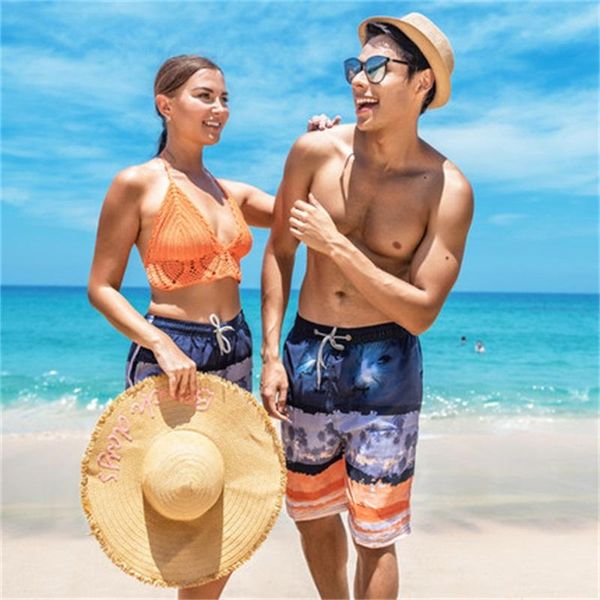 

summer sports five-point pants men's casual loose, White;black