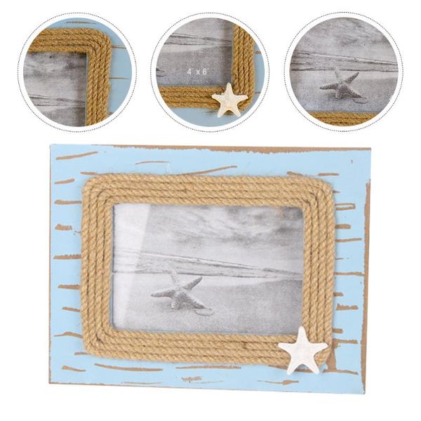 

frames 1pc simple home picture frame decorative deskpo chic gift blue