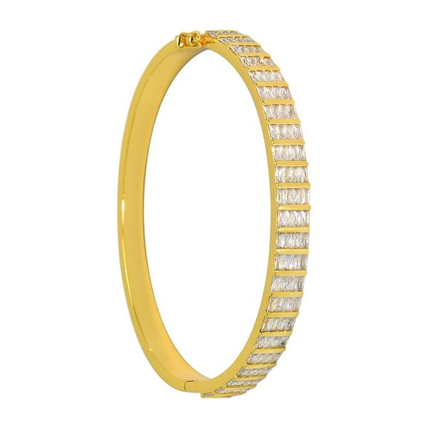 

bangle titanium stainless classic design zircon bracelet for women gold color jewelry wholesale opening bracelets, Black