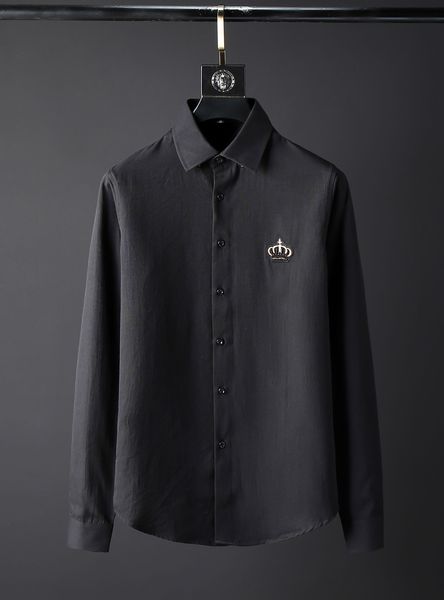 

mens designer shirts brand clothing men long sleeve dress shirt hip hop style cotton 2021new arrival 6872, White;black