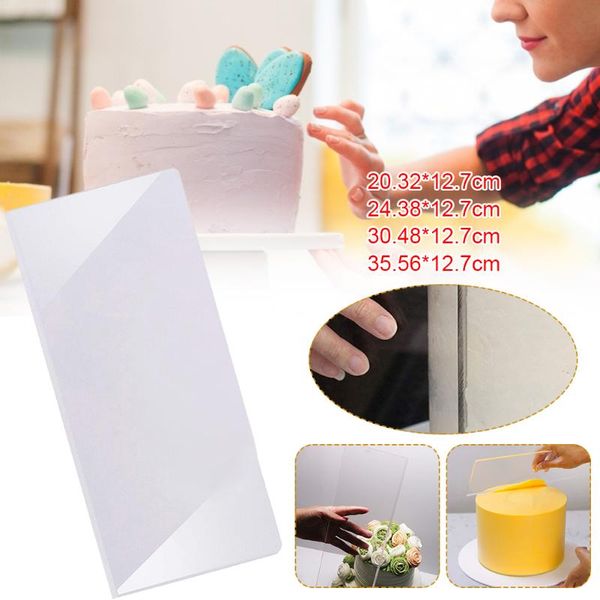 

baking & pastry tools handleless cake smoother clear acrylic icing frosting buttercream scraper diy decoration kitchen fast delivery