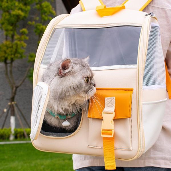 

cat carriers,crates & houses pet bags breathable carriers small dog backpack travel cage transport bag light carrying for cats container fri
