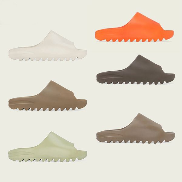 

2022 slide slippers shoes sand mxt moon gray ararat resin desert earth brown bone sandals mens women outdoor sneakers size us4-13, Black