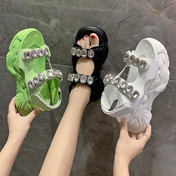 

dress shoes clogs with heel beige heeled sandals increasing height female shoe all-match 2021 summer womens wedges espadrilles platform thic, Black