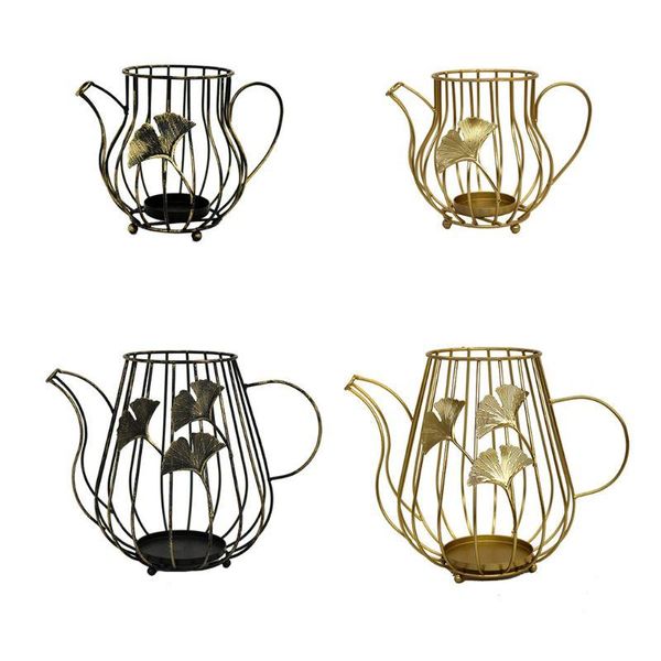 

candle holders nordic hollow teapot wedding home table decoration candlestick 67jb