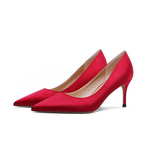 

dress shoes wedding winter bride diamond red high heels thin heel work, Black