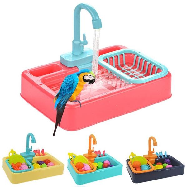 

other bird supplies parrot automatic bathtub swimming pool faucet feeder bath shower water dispenser cage bathroom toys