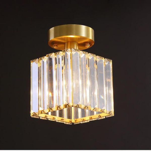 

ceiling lights square stairwell led lamp crystal porch light for hallway pathway down copper kitchen bar lighting