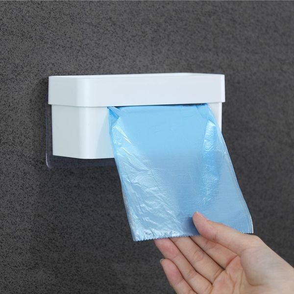 

storage bottles & jars kitchenace 1pc plastic garbage bag rack sticky trash holder box for kitchen home organize gadgets tools