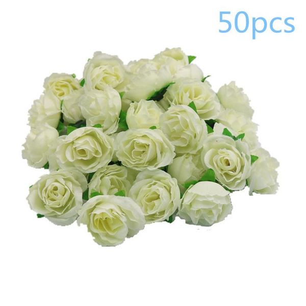 

decorative flowers & wreaths 50 pcs artificial flower faux floral decoration fake for diy wedding bouquets party decorations adornos navideÃ±