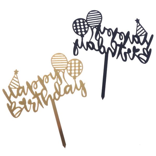 

other festive & party supplies cute happy birthday cake er acrylic dessert decoration cupcake