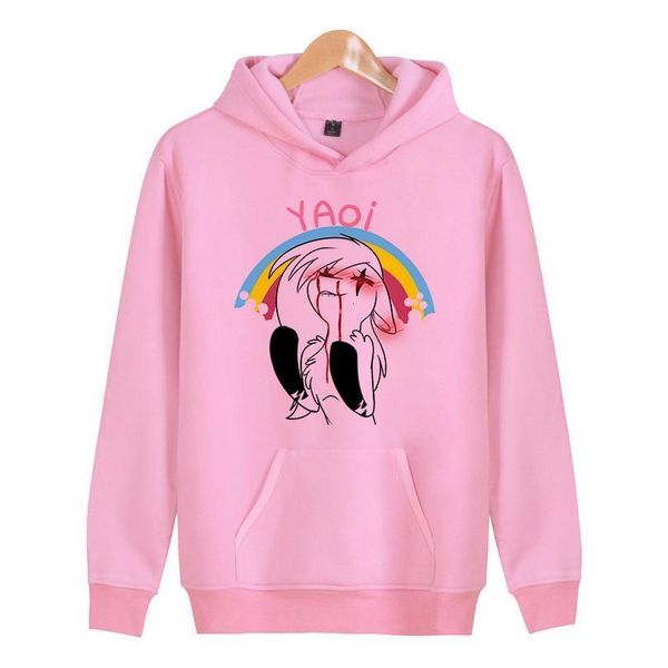 

yaoi new autumn women hoodies sweatshirt kpop streetwear color hip hop female hooded sportswear w5045 drop shipping, Black