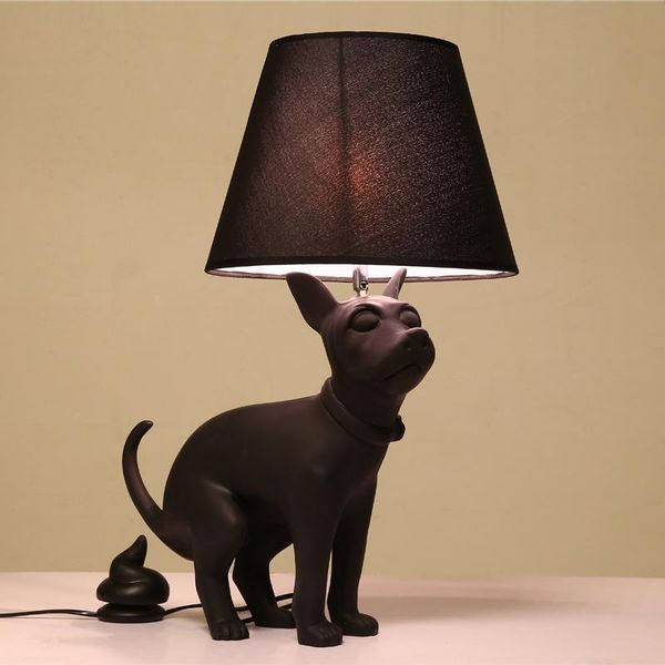 

table lamps post-modern minimalist children's dog bedside lamp study cute room personality animal art deco puppy desk