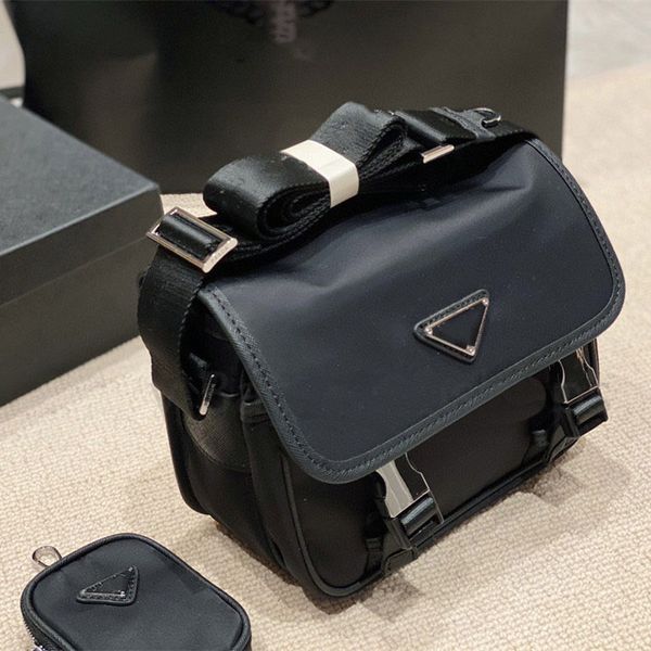 

2pcs/set composite shoulder bags waterproof nylon 2021 designer luxury handbags wallet women men crossbody bag coin pures