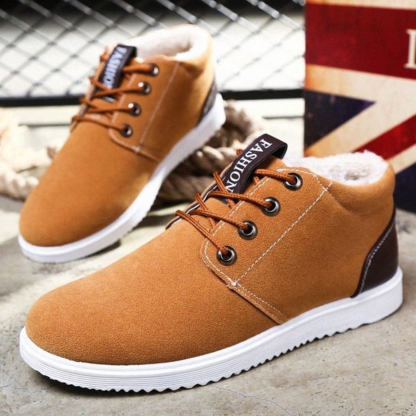 

mans footwear winter boots for men super warm winter shoes fashion snow boots plush ankle work shoes mens snow erkek bot f8wx#, Black