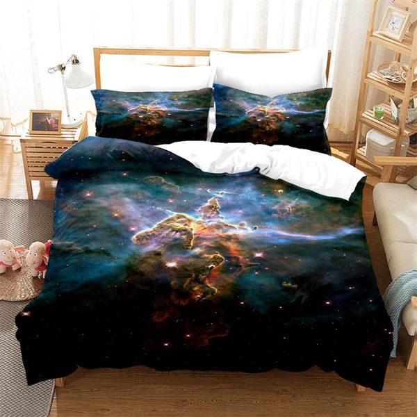 

bedding sets 3d starry sky set  duvet cover bed cotton bedroom
