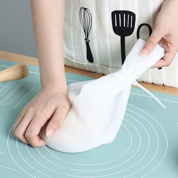

rolling pins & pastry boards silicone dough bag non-stick baking tools kneading cake bread making heat resistant reusable accessories kitche