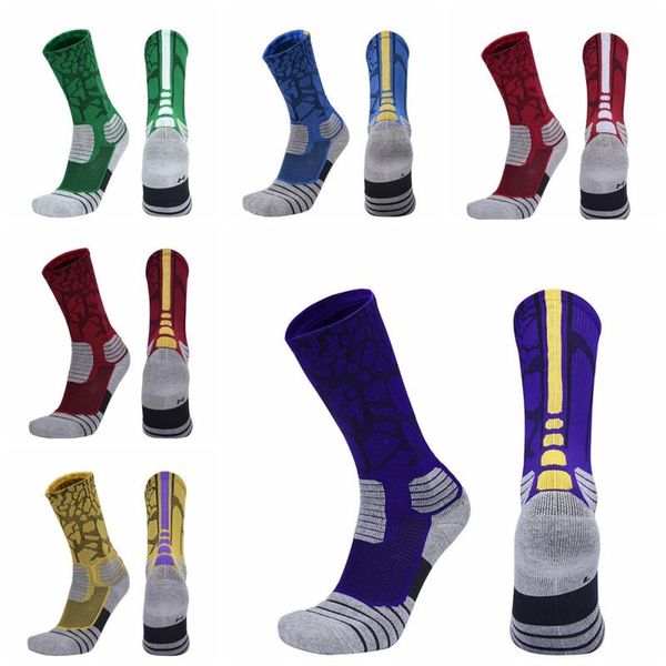 

sports socks basketball boxing thick thermal ski non-slip durable skateboard towel bottom skiing stocking, Black