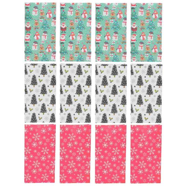 

gift wrap 12pcs christmas treat bags paper holiday cookie party supplies