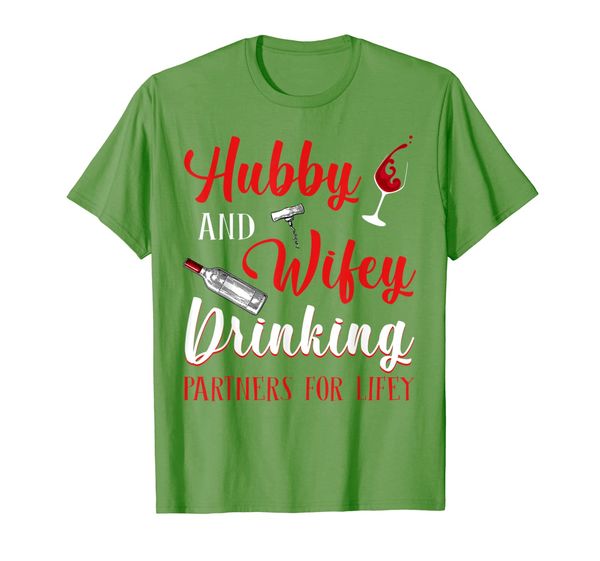 

Hubby And Wifey Drinking Partners For Lifey Wine T-shirt, Mainly pictures