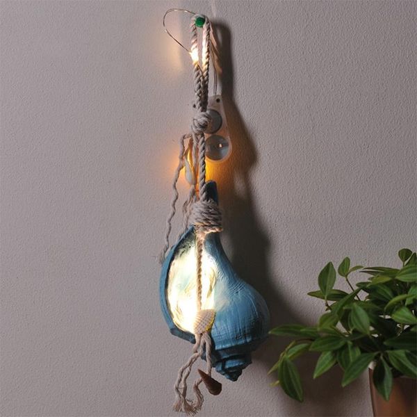 

novelty items 2 pcs mediterranean style resin simulation conch pendant marine ornaments