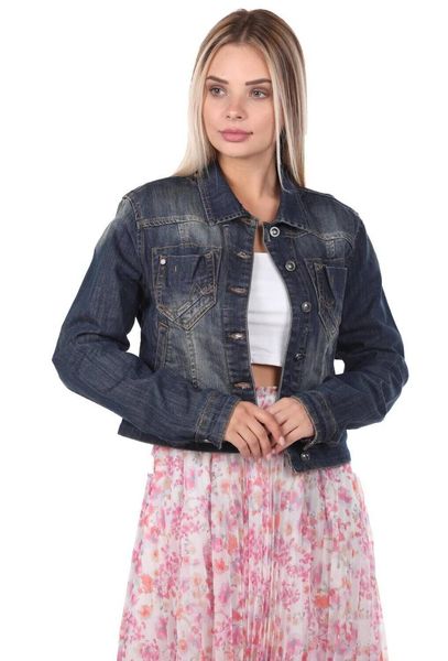 

women's jackets blue white women 's jean jacket, Black;brown